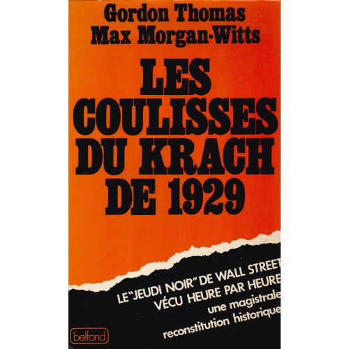 Les coulisses du Krach de 1929  Gordon Thomas